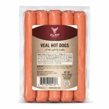 Alef Veal Hot Dogs