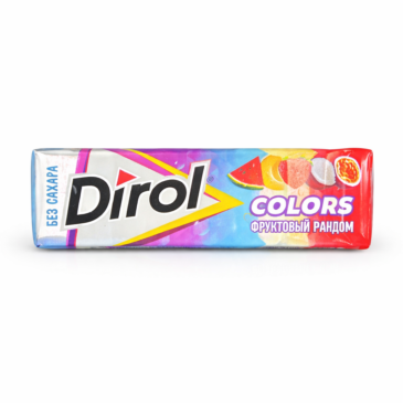 Dirol Colors Sugar-Free Chewing Gum – Mixed Fruit