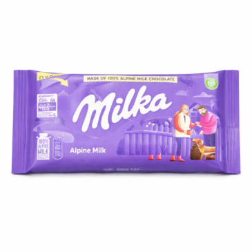 Milka Alpine Milk Chocolate Bar – 90g
