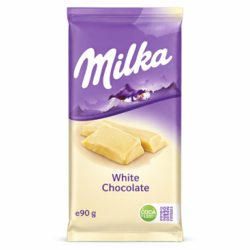 Milka White Chocolate Bar – 90g